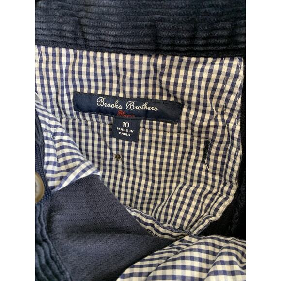 Brooks Brothers Boys Pants Corduroy Embroidered Snowmen Blue Sz 10 - Picture 4 of 16